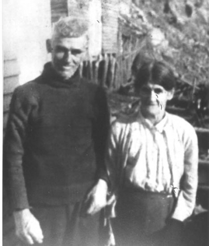 196: Joseph Kerrivan and his wife Elizabeth Judge. (circa 1935-1945) [courtesy of Sadie (Norman)  Kerrivan]  - Joseph son of John Kerrivan &amp;amp; Mary Anne Bavis; Elizabeth daughter of Peter Judge &amp;amp; Bridget Norman